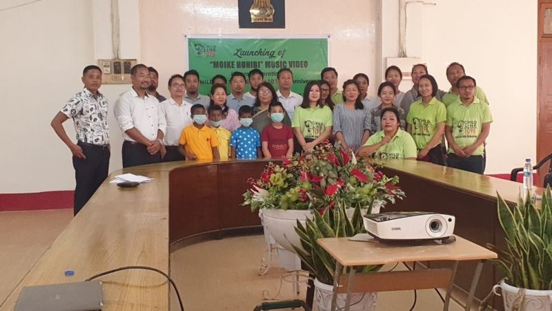 Officials and participants during the CHILDLINE Dimapur 10th year anniversary event held at DC Conference Hall, Dimapur on March 16.